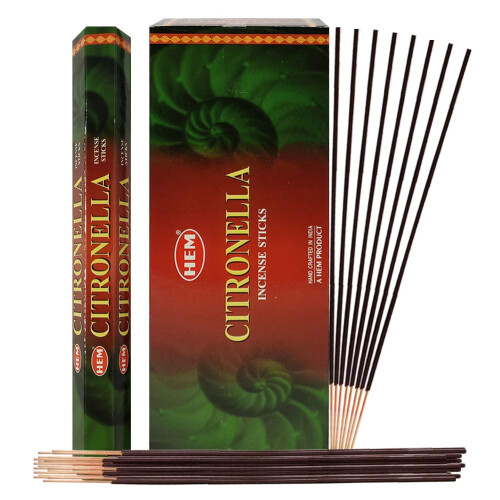 Citronella Wierook Sticks en Wierookhouder Bundle 1
