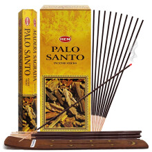Palo Santo r?gelsespinde og r?gelsespindeholder bundt insence insense hem r?gelsespinde