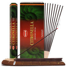 Citronella Rδucherstδbchen und Rδucherstδbchenhalter Bundle Insence Insense Hem Rδucherstδbchen