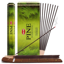 Pijnboom Wierook Sticks en Wierookhouder Bundel Hem Wierook Sticks