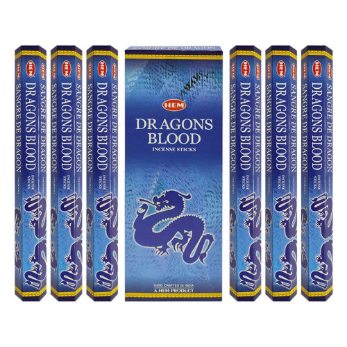 Dragon's Blood Blue Incense Sticks & Holder Bundle 2