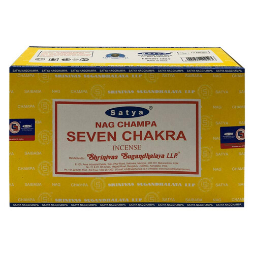 Seven Chakra Incense Sticks and Incense Stick Holder Bundle Insence Insense Satya Incense 2