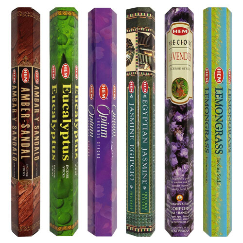 Hem Incense Sticks Variety Pack #28 & Holder Bundle with 6 Great Fragrances 1