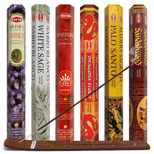 Hem Incense Sticks Variety Pack #30 και Holder με 6 Κλασικά Αρώματα