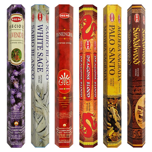 Hem Incense Sticks Variety Pack #30 και Holder με 6 Κλασικά Αρώματα 1
