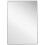 Rectangular Thin Wooden Frame Mirror Silver 1