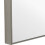 Rectangular Thin Wooden Frame Mirror Silver 3