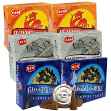 Dragons Blood White Sage Rδucherkegel und Halter Bundle Sortenpackung von Hem Trumiri Insense Inscents Inscents Insence