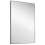 Rectangular Thin Wooden Frame Mirror Silver 2