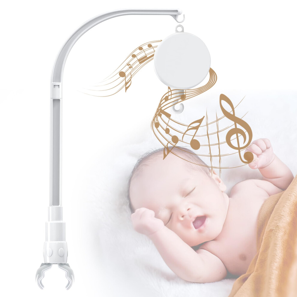 23 inches DIY Baby Crib Mobile Arm Mobile arm for Crib Nursery Mobile arm Baby Mobile Hanger with Music BoxThe Claw Part Can be Adjusted WidthDI