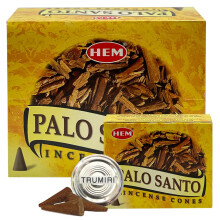 Ensemble de cτnes d'encens Palo Santo et porte-brϋleur de Hem Incense Trumiri pour les bavures et l'arτme