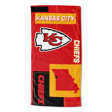 NORTHWEST NFL State Line Beach Towel 30x60 Kansas City Chiefs