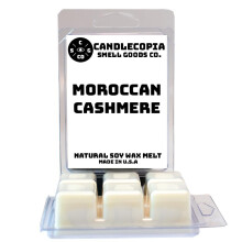Candlecopia Marokkanisches Kaschmir, stark duftende, handgegossene, vegane Wachsschmelze, 12 duftende Wachswrfel  6,4 Unzen in 2 x 6 Packungen