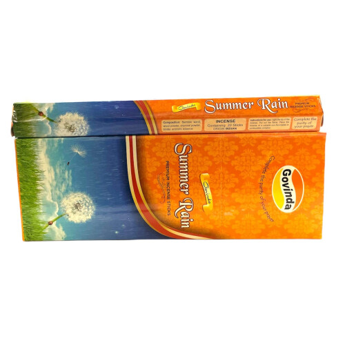 Govinda Incense - Summer Rain - 120 Sticks, Masala Coated 2