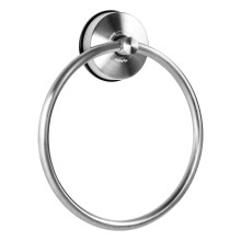 YOHOM Suction Cup Towel Ring Hand Towel Holder for Bathroom Vacuum Suction Washcloth Holder Dish Towel Hanger for Shower Wall No Drill Stainless