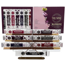 Blossom Incense Sticks Variétépakket - 120 Sticks (6 Geuren x 20 Sticks) - Pioenroos, Kamperfoelie, Lelie, Violet