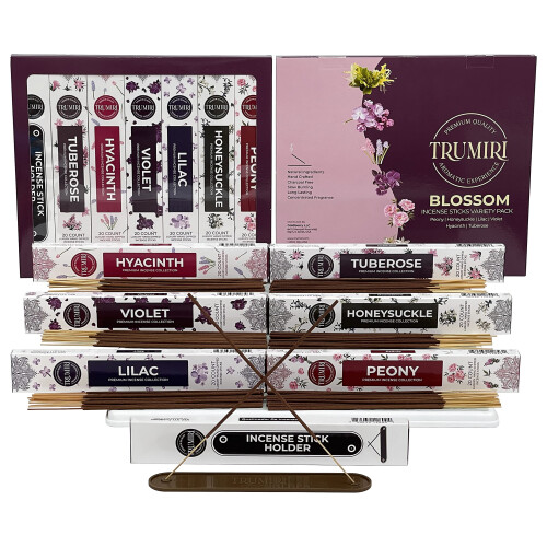 Blossom Rökelse Sticks Variation Pack - 120 Sticks (6 Dofter x 20 Sticks)