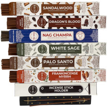 Classic Incense Sticks - Totaal 120 Wierooksticks (20 x 6 Geuren) - Inciensos Aromáticos met Nag Champa