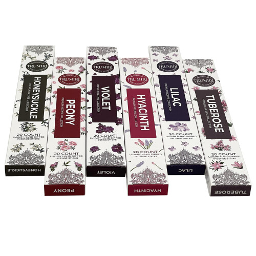 Blossom Rökelse Sticks Variation Pack - 120 Sticks (6 Dofter x 20 Sticks) 1