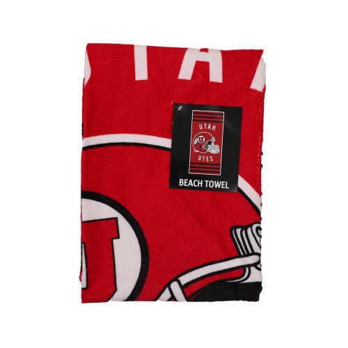 NORTHWEST NCAA Serviette de plage  rayures 30 x 60 Utah Utes 2