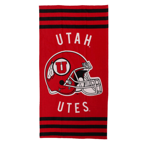 NORTHWEST NCAA Serviette de plage  rayures 30 x 60 Utah Utes 1