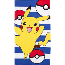 Serviette de plage Northwest Pok?mon Pikachu 27x 54Pokeball Pica sous licence officielle