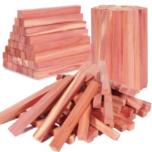 UNIVIVO 50PCS Cedar Sticks 100% Aromatic Red Cedar Blocks for Closet Storage Wardrobe Closets Drawers