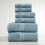 Springtree Home Ensemble de serviettes 100 % coton 6 pices | Conception texture gomtrique | Absorbantes  schage rapide, 2 serviettes de bai 2