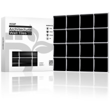 VViViD 11 lap, lehzhat s ragaszthat fekete fnyes mukermia ngyzet alak fali csempe ntapad Backsplash 12 x 12 konyhai frdoszoba (11 ngyzetl
