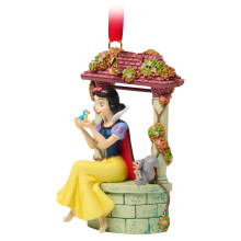 Disney Store Officiële Sneeuwwitje Schetsboek Ornament, Kerstboomdecoratie 10 cm