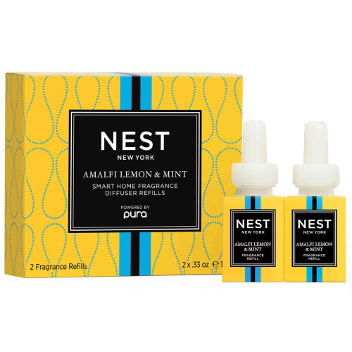 NEST New York Amalfi Citron & Mint Smart Home Duft Diffuser Refill S?t med 2 - Smarte h?tteglas