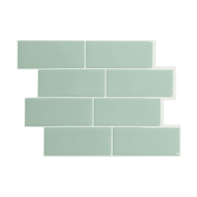 SMART TILES Schil- en plakstickers voor tegels - 5 vellen 11,56'' x 8,38'' - 3D-tegelkleeffilms Zelfklevende verwijderbare en zelfklevende achterwand