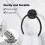 YOHOM Suction Cup Towel Ring (2 Matte Black) 2