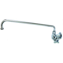 Grifo de Cocina T&S Brass B-0212 con Base de Un Orificio, Montaje en Pared y Boquilla de 6 Pulgadas, Cromo