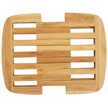Trivet Expandible de Bambú Totally Bamboo, 8.75" x 8.75", Marrón