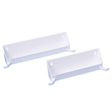 Rev-A-Shelf Plateau de rangement d'accessoires rabattable pour tiroirs de cuisine/salle de bain avec butes de languettes robustes 14 pouces blan