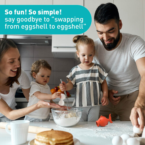 Peleg Design Silicone Egg Separator Separate Egg Yolk from Egg White Swallow Release Yolk Divider Egg Extractor Kitchen Gadgets Baking Tools (Yol 1