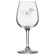 Basset Bleu de Gascogne (Blue Gascogne Basset) Chien personnalis sur le thme grav tout usage 12,75 oz Verre vin