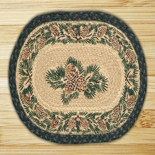 Earth Rugs 81-025A Untersetzer 10 x 15 Anthrazit