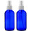 Sally's Organics Empty Blue Glass Small Portable Atomizer Spritzer 2 Pack (4oz) 2