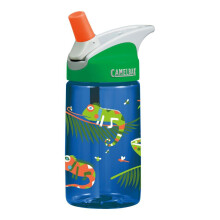 CamelBak eddy Kinderen Waterfles - CamelBak Kids Big Bite Ventiel - Lekvrij - 12oz, Iguanas