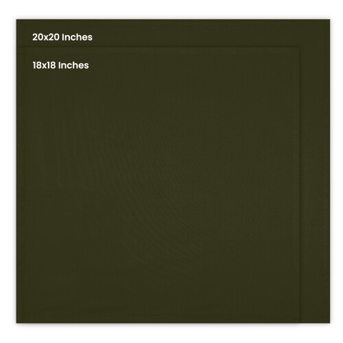 Guardanapos de pano verde-oliva Utopia Kitchen [pacote com 12 18 x 18 polegadas] mistura de algodo absorvente lavvel e reutilizvel para jantar 1