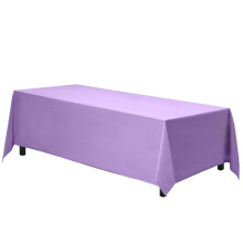 Gee Di Moda Rechthoek Tafelkleed - 90 x 156 Inch Lavendel Tafelkleed voor 8 Voet Tafel