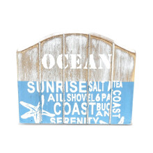 CoTa Global Aqua Sky servietholder - nautisk tema servietholder med Ocean Sunrise Tekstdesign Strand servietholder dekoration til bordplade nyhed