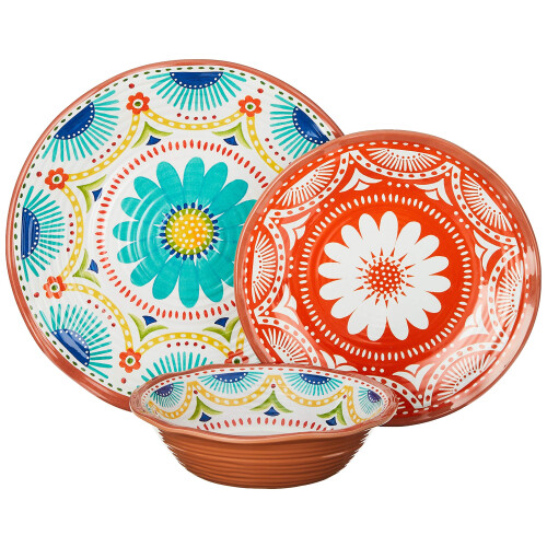 Certified International Vera Cruz Melamine 12 pc Dinnerware Set 1