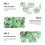 50Pcs Creative Green Two-Legged Nails Durable DIY Craft Rivets 9