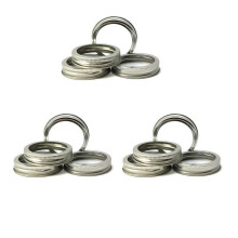 12 almindelige mundudskiftningsringe eller toppe Holdbare og rustfaste metalbnd/ringe til Mason Jar Jar konserveringskrukker