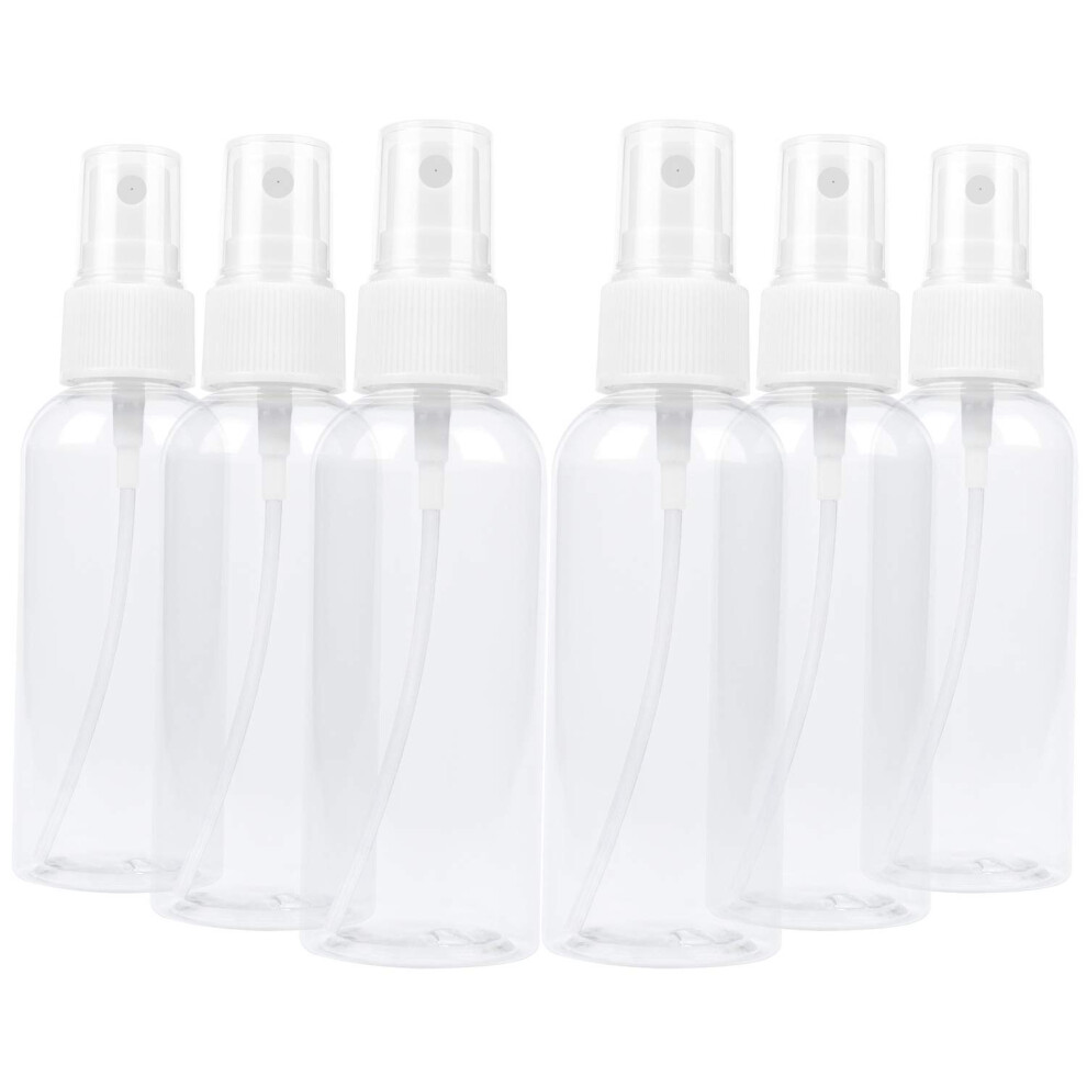 TrendBox 6 Pacchetto Di Plastica Trasparente Vuota Flacone Spray A Nebbia Fine 60 Ml (2 Once)-image