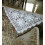 Toalha de mesa de renda de croch artesanal de algodo branco Damanni Doilies quadrados de 23 polegadas 3