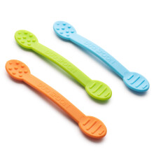Speciale benodigdheden Duo-lepel Hulpmiddelen voor orale motortherapie 3-pack Getextureerde stimulatie en sensorische inputbehandeling voor baby's, p